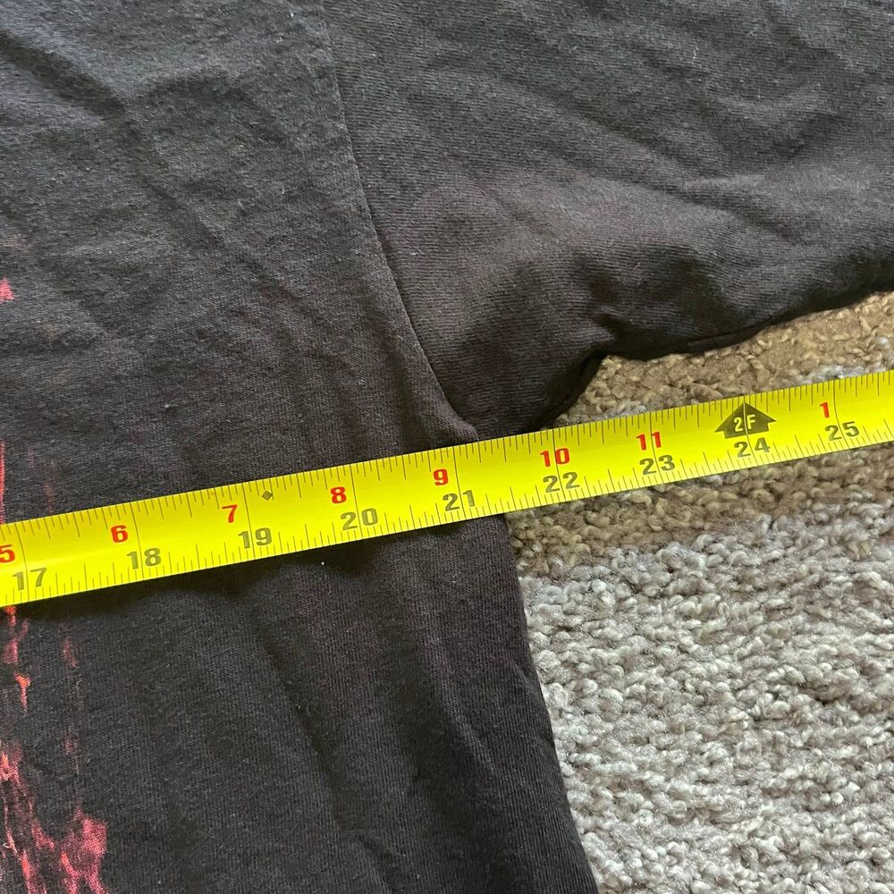 Vintage Y2K 2007 AC/DC Highway To Hell T Shirt Black Band Fire Mens Sz L Anvil - Picture 6 of 7